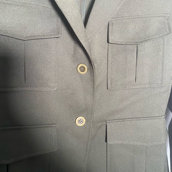 Theory Green Lackman Blazer Size 4 - Picture 7 of 10